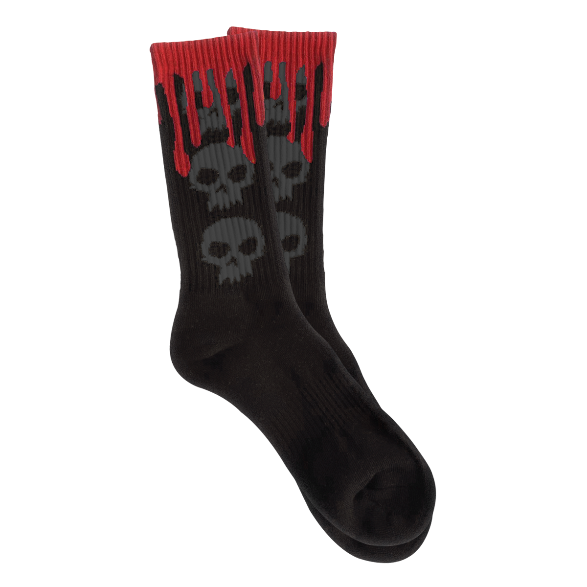 Zero 3 Skull Blood Black Black Socks
