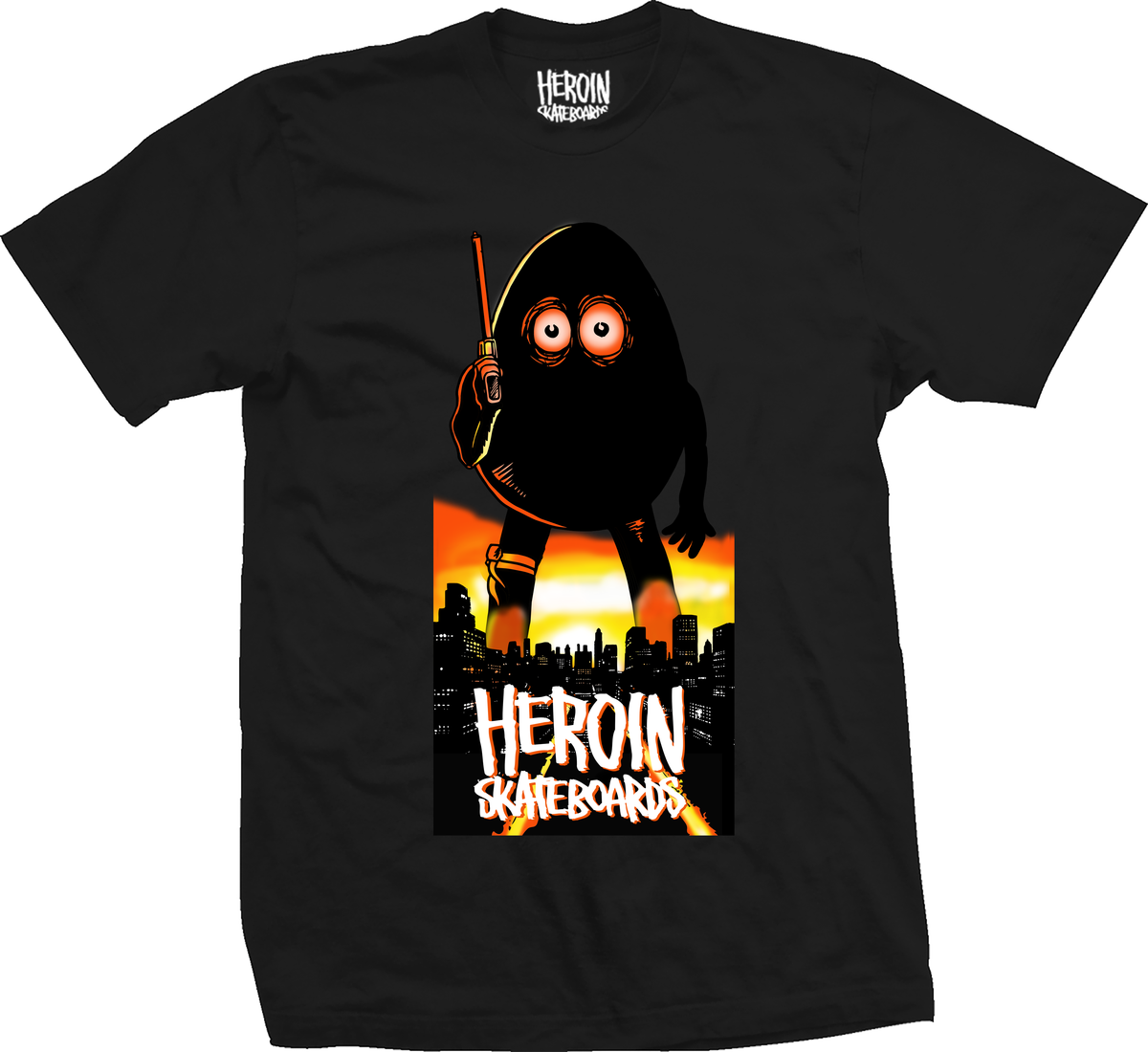 Heroin Skateboards Apocalypse Tee Black