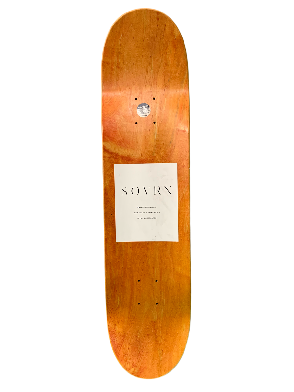 Sovrn Europe Ozymandias John Karborn 7.75" Classic Skateboard Deck