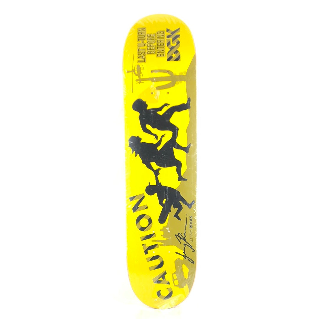 DGK Lenny Rivas Caution Yellow Black 7.5" Skateboard Deck