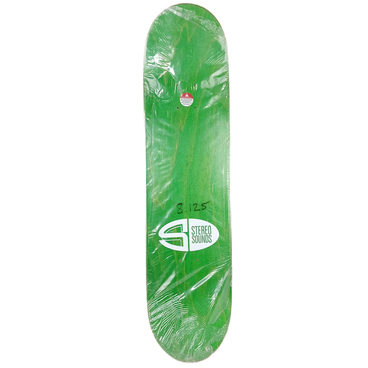 Stereo Arrows Green White Black Size 8.125" Vintage NOS Deck