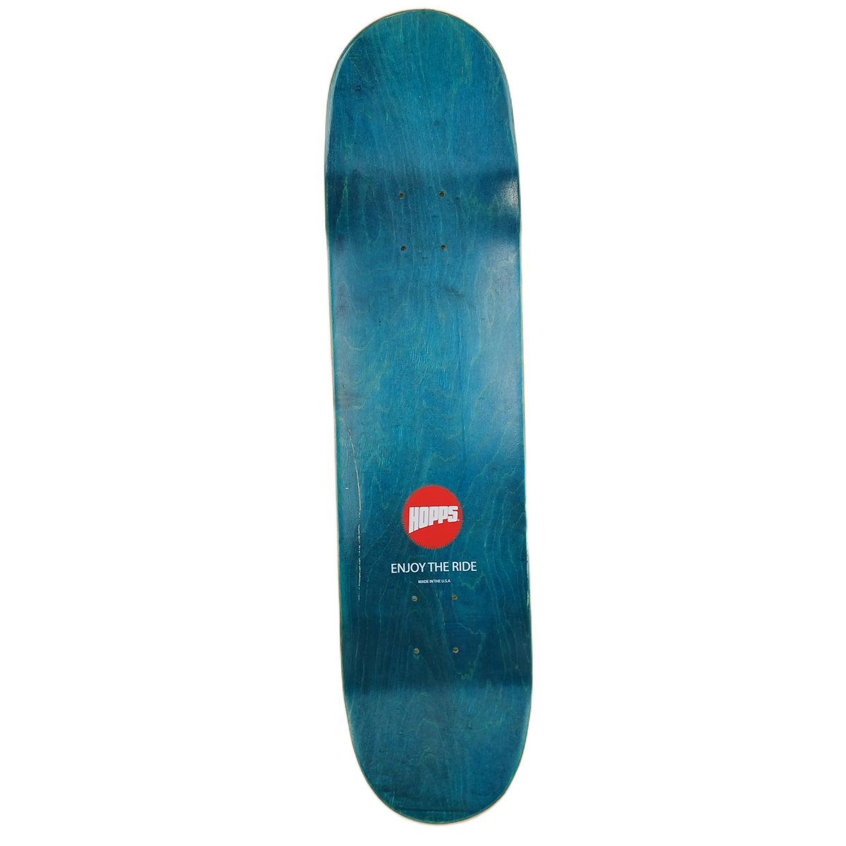 Hopps Team Blue Woodgrain Green Size 8.0" Vintage NOS Deck