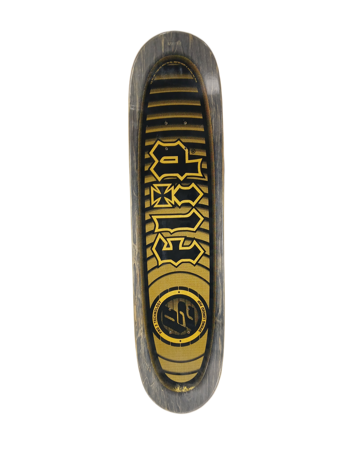 Flip David Gonzales Autographed Skater Of The Year Black White Purple P2 Size 8.06" Vintage NOS Deck