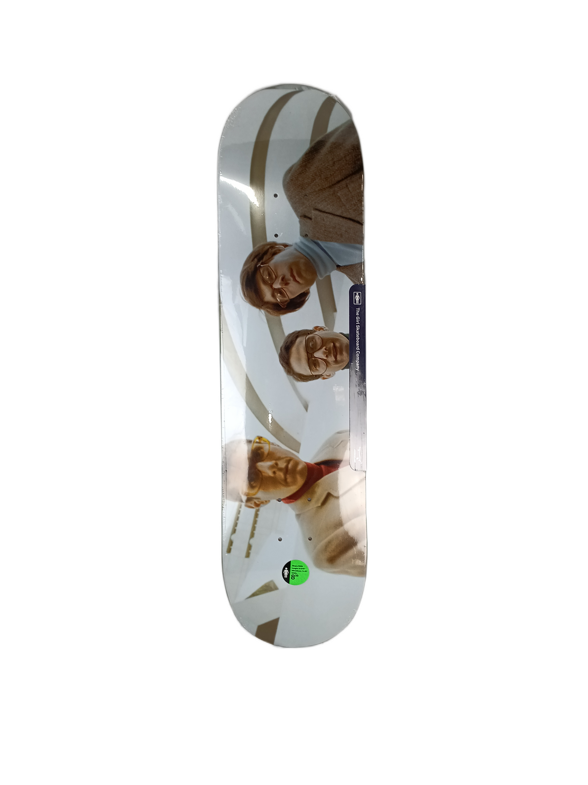 Girl x Beastie Boys Spike Jonze #1 White Multi Size 8.5" Vintage NOS Deck