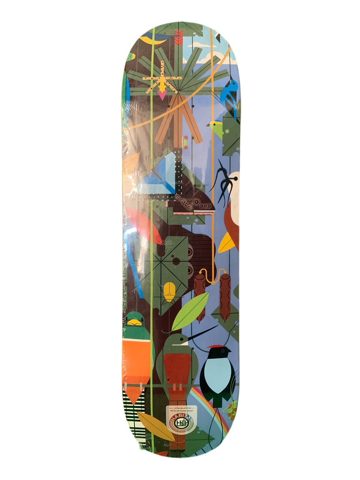 Habitat Charley Harper Monteverde Bamboo 8.25" Classic Skateboard Deck