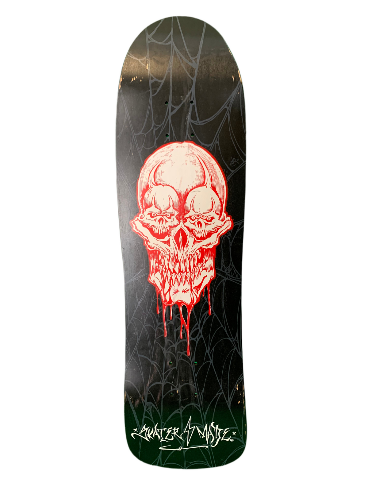 Skater Made Spider Skull Black Numbered /50 9.5" Classic Deck Skateboard Deck