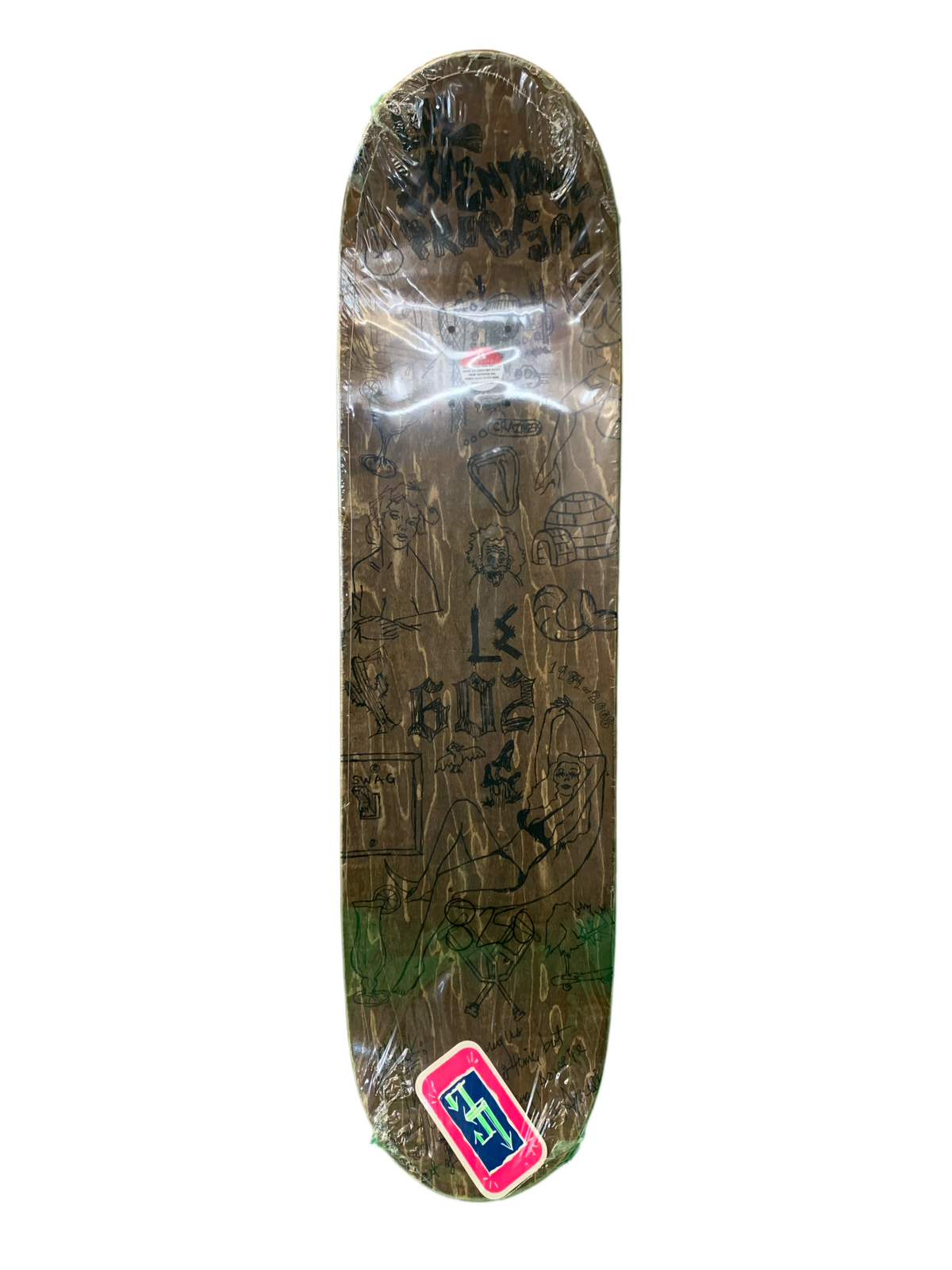 Life Extension Tie Dye Logo 8.25" Classic Skateboard Deck