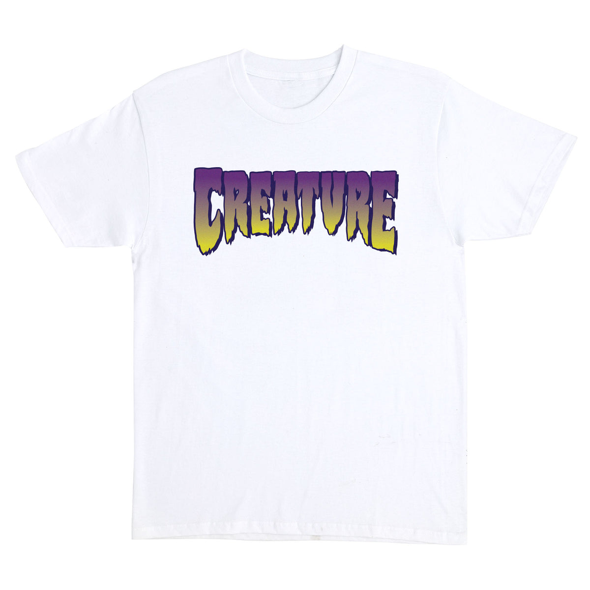 Creature Logo White Purple S/s Shirt