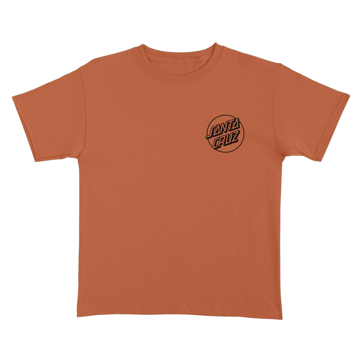 Santa Cruz Opus Dot Texas Orange Black Heavyweight S/s Shirt