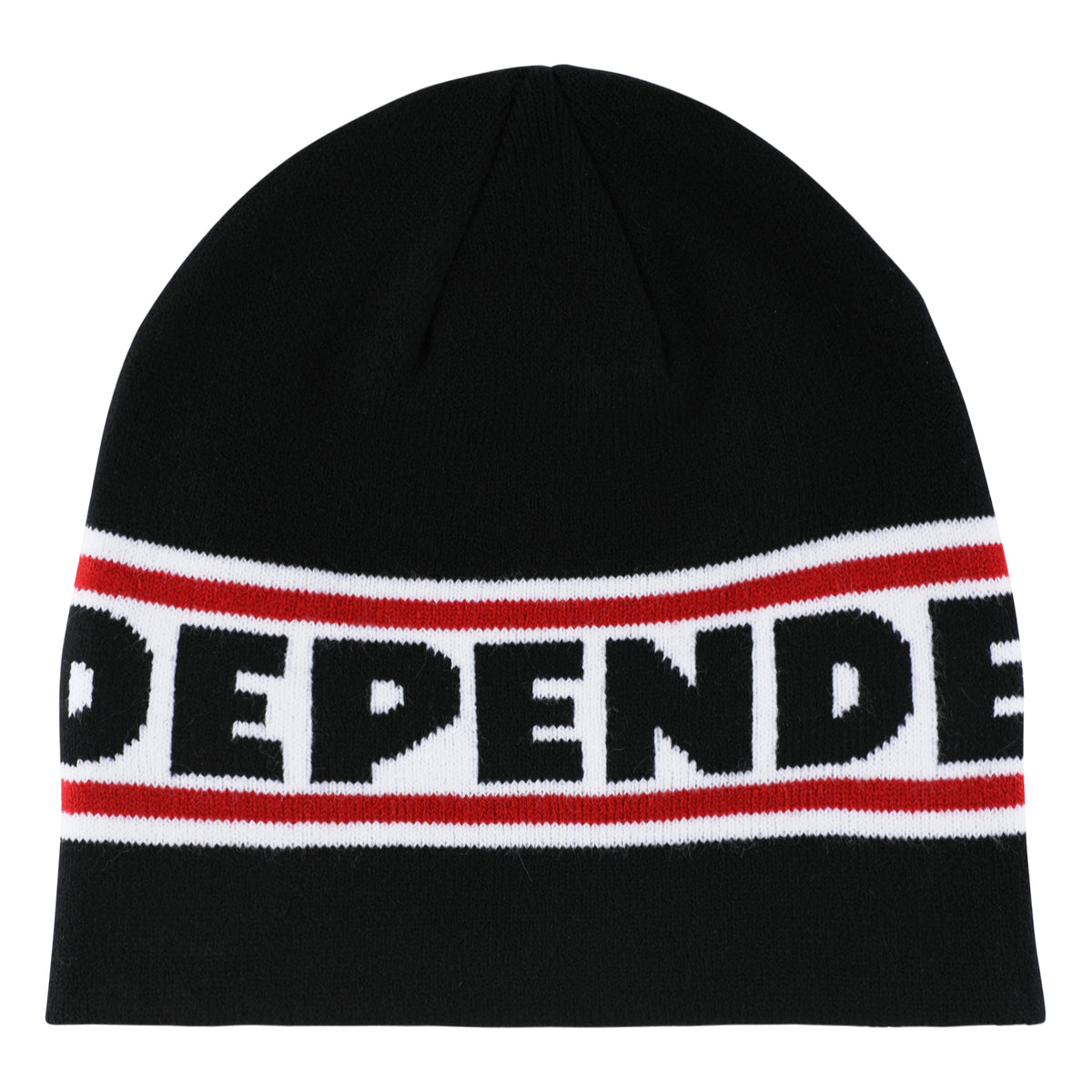 Independent Bar Logo Black Skull Cap Beanie