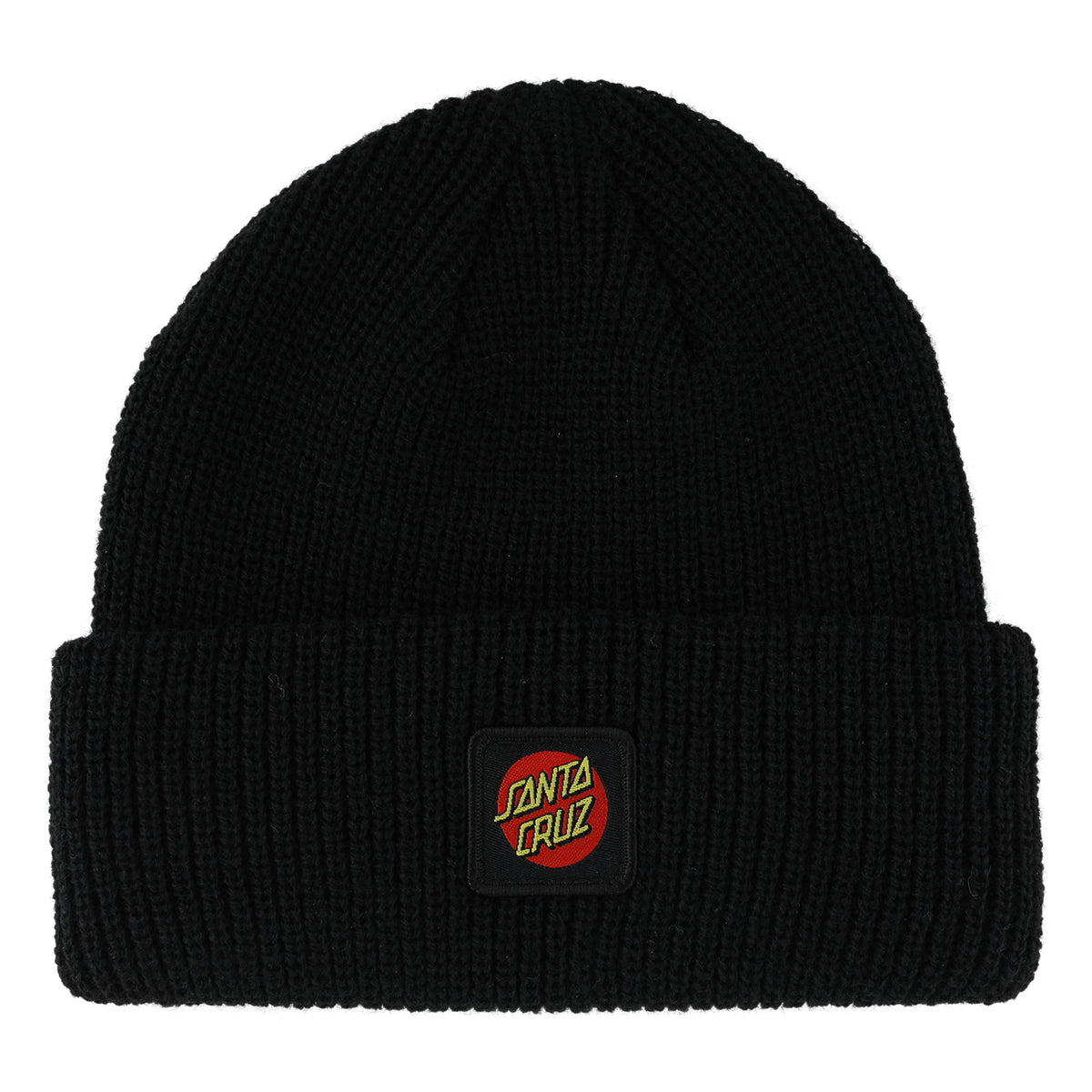 Santa Cruz Cruz Label Beanie Long Shoreman Black Youth Hat