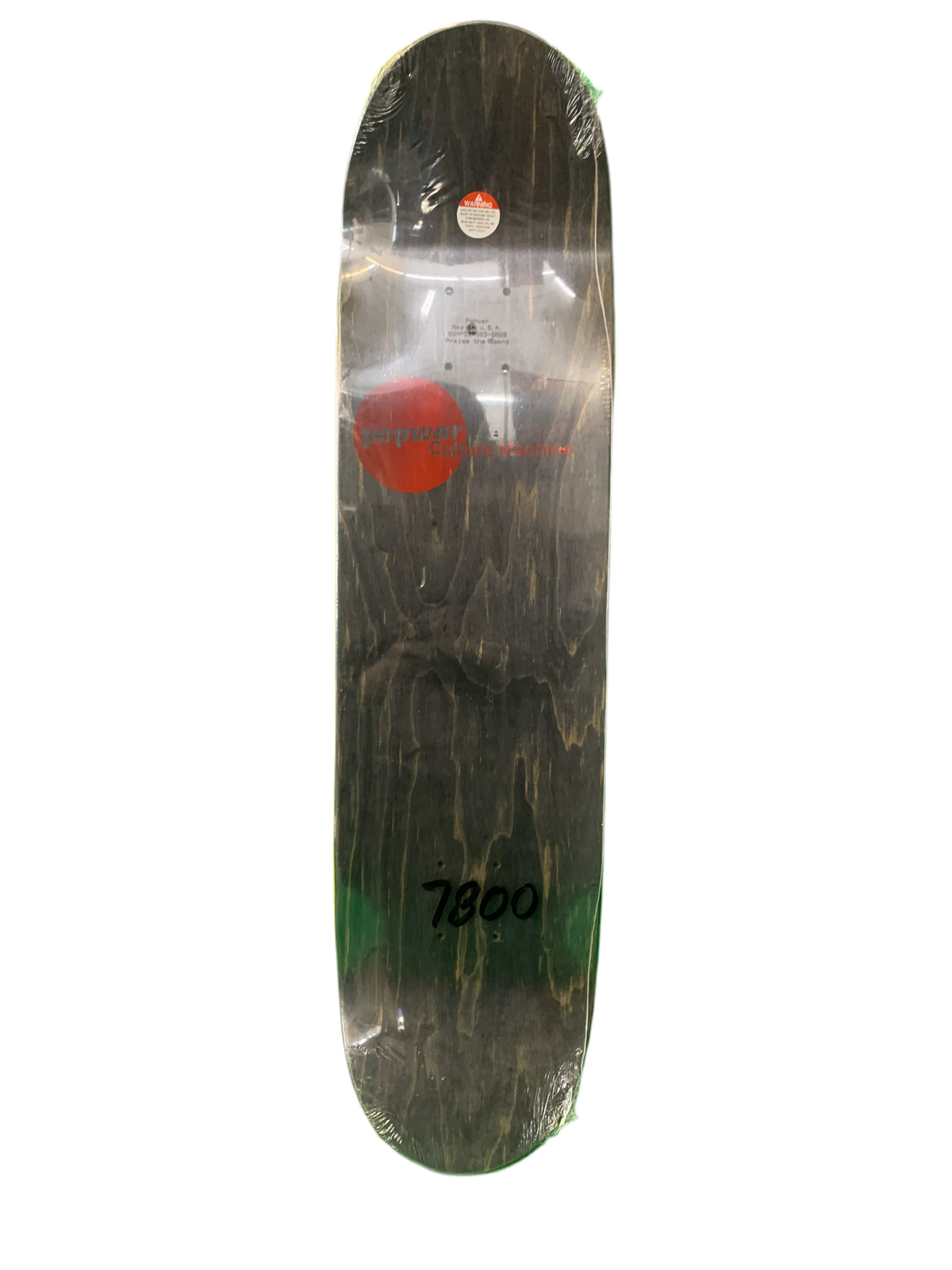 Popwar No More War Purple/Black Logo 7.8" Classic Skateboard Deck