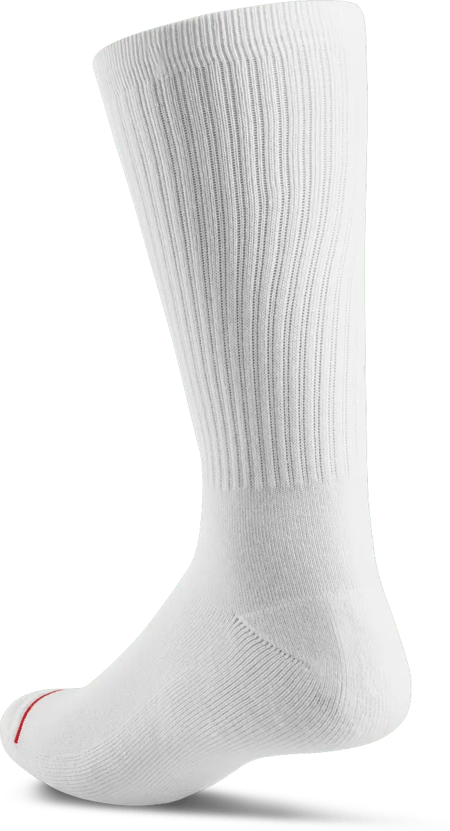 eS Script Crew White Socks