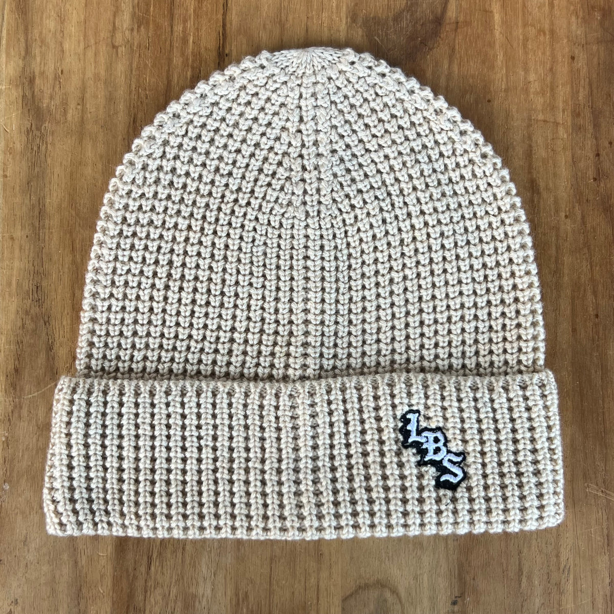 Long Beach Skate LBS Long Side Waffle Knit Beanie