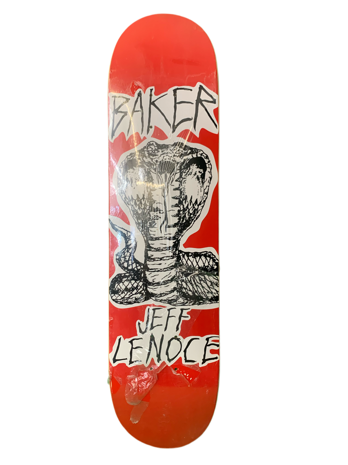 Baker Jeff Lenoce Cobra Red/Black 7.75" Classic Skateboard Deck