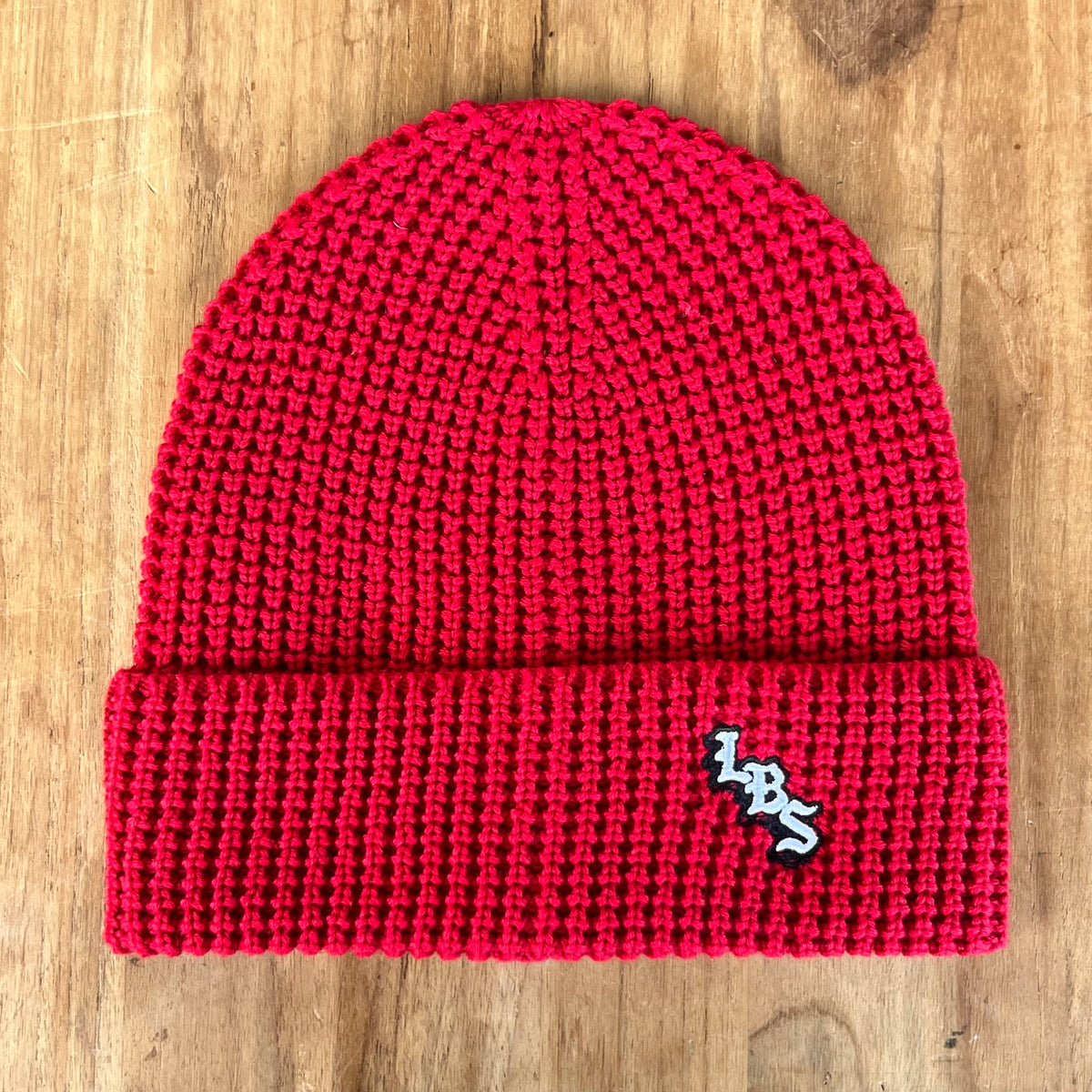 Long Beach Skate LBS Long Side Waffle Knit Beanie