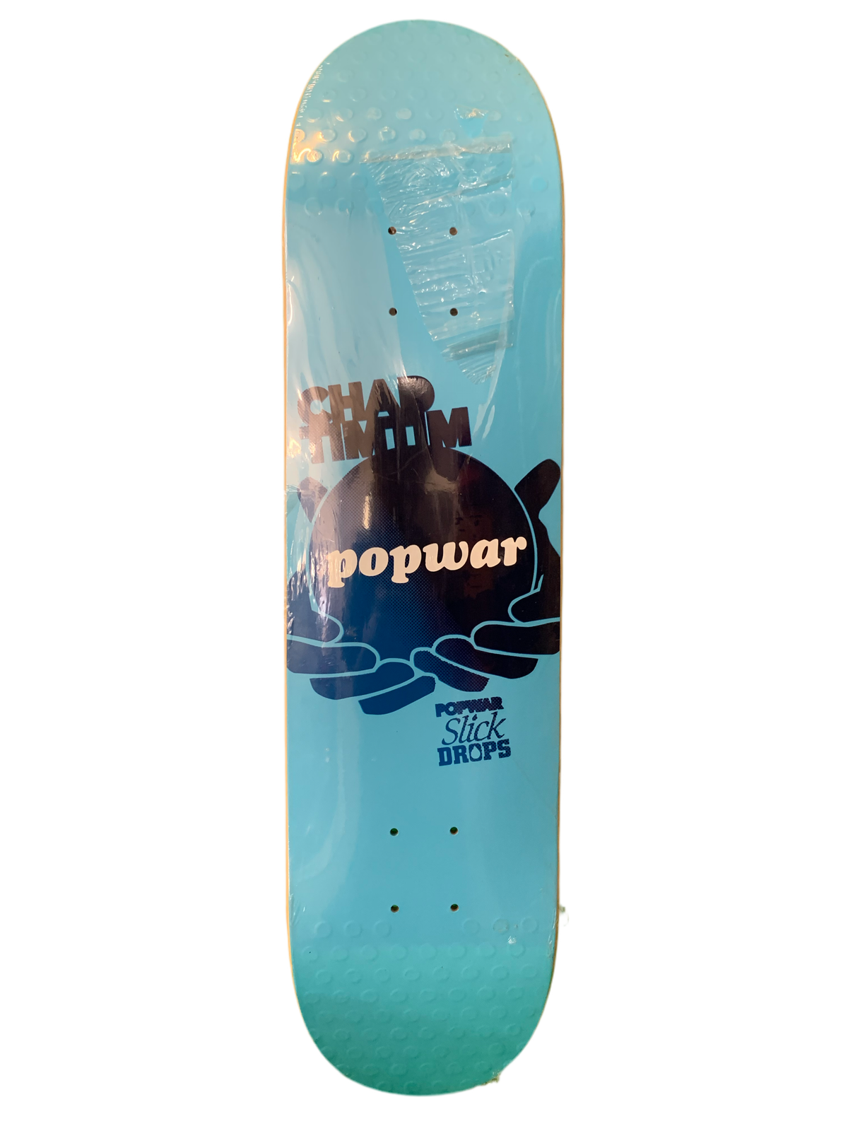 Popwar Chad Timtim Slick Drops Blue 7.75" Classic Skateboard Deck