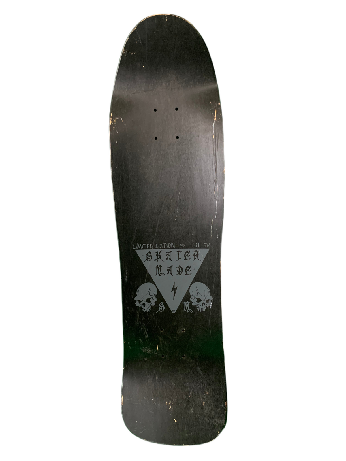 Skater Made Spider Skull Black Numbered /50 9.5" Classic Deck Skateboard Deck