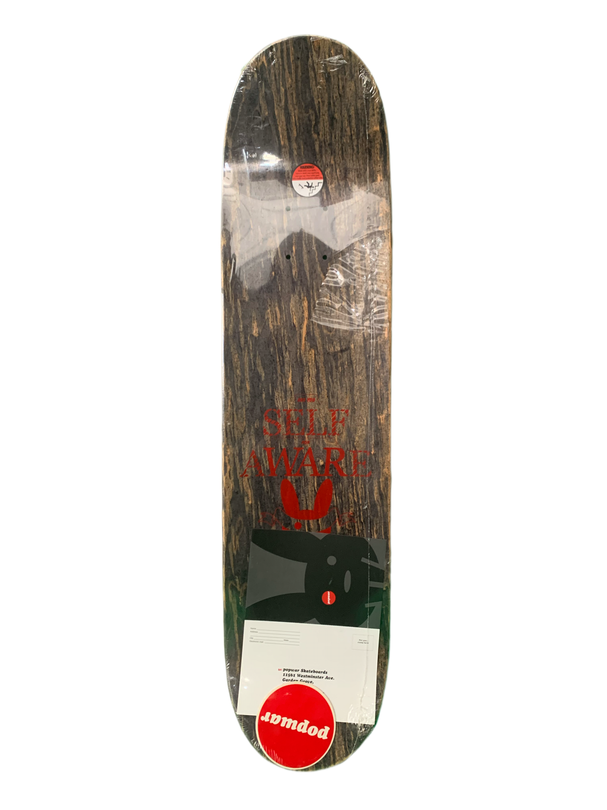 Popwar Praise The Board Red 7.5" Classic Skateboard Deck