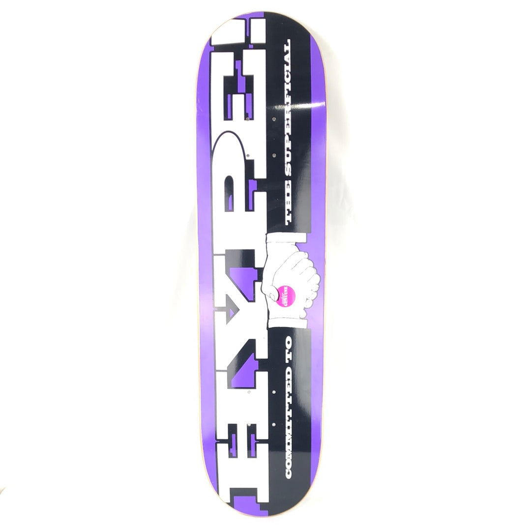 Hype Committed to the Superficial Purple/Black/White 8.125" Skateboard