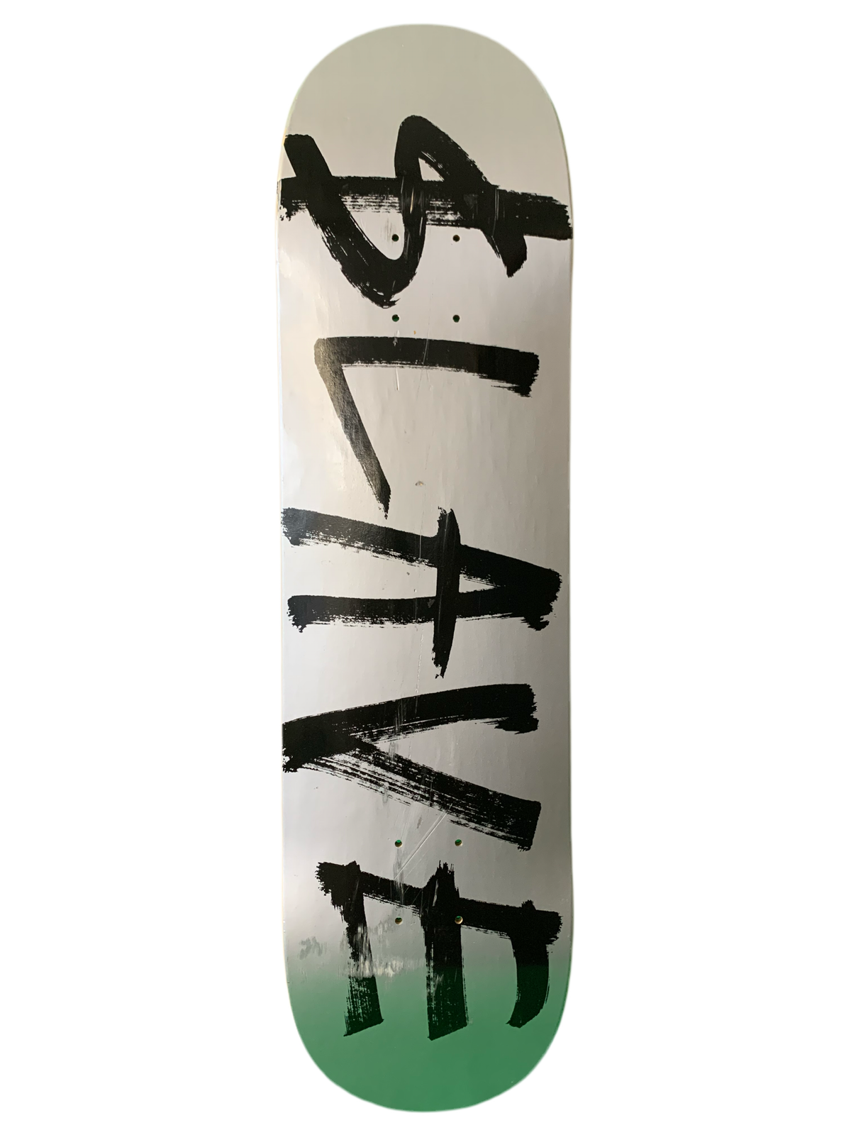 Slave Logo Silver/Black 8.125" Classic Skateboard Deck