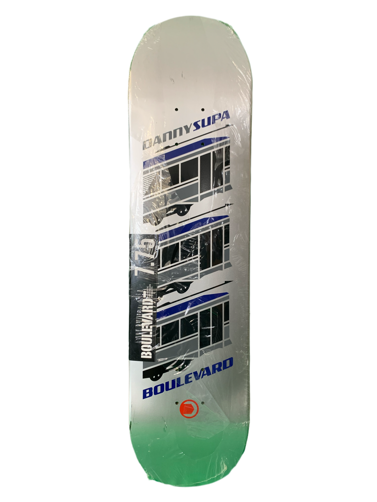 Boulevard Danny Supa Icon Silver 7.75" Classic Skateboard Deck
