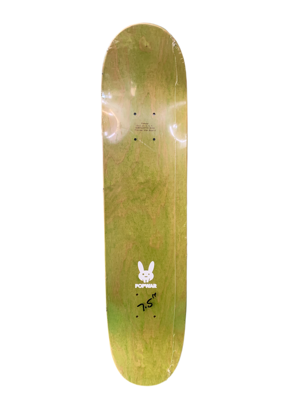 Popwar Message Brought To You By 7.5" Classic Skateboard Deck