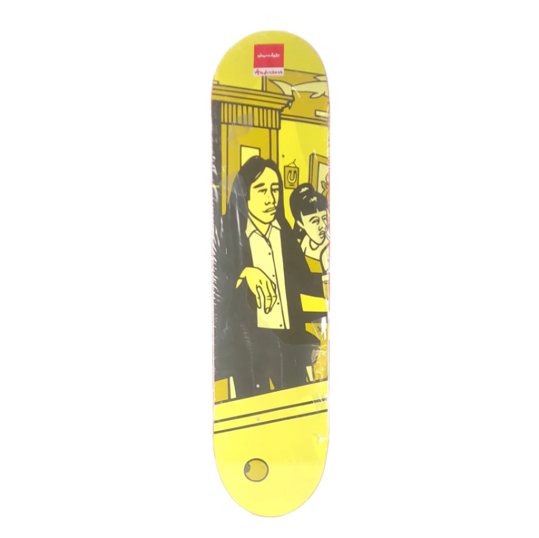 Chocolate Kenny Anderson Animation Black Yellow Tan Size 7.5" Skateboard Deck