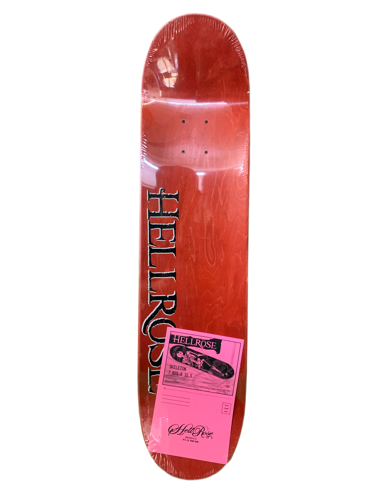 Hellrose Skeleton Team Deck 2005 7.8" Classic Skateboard Deck