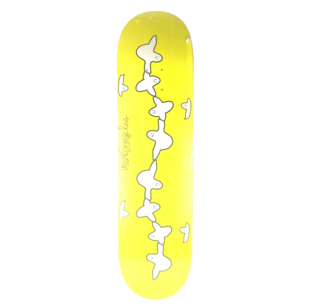 Krooked Mark Gonzalez Flying Shmoo's Art Yellow Size 8.25" Vintage NOS Deck