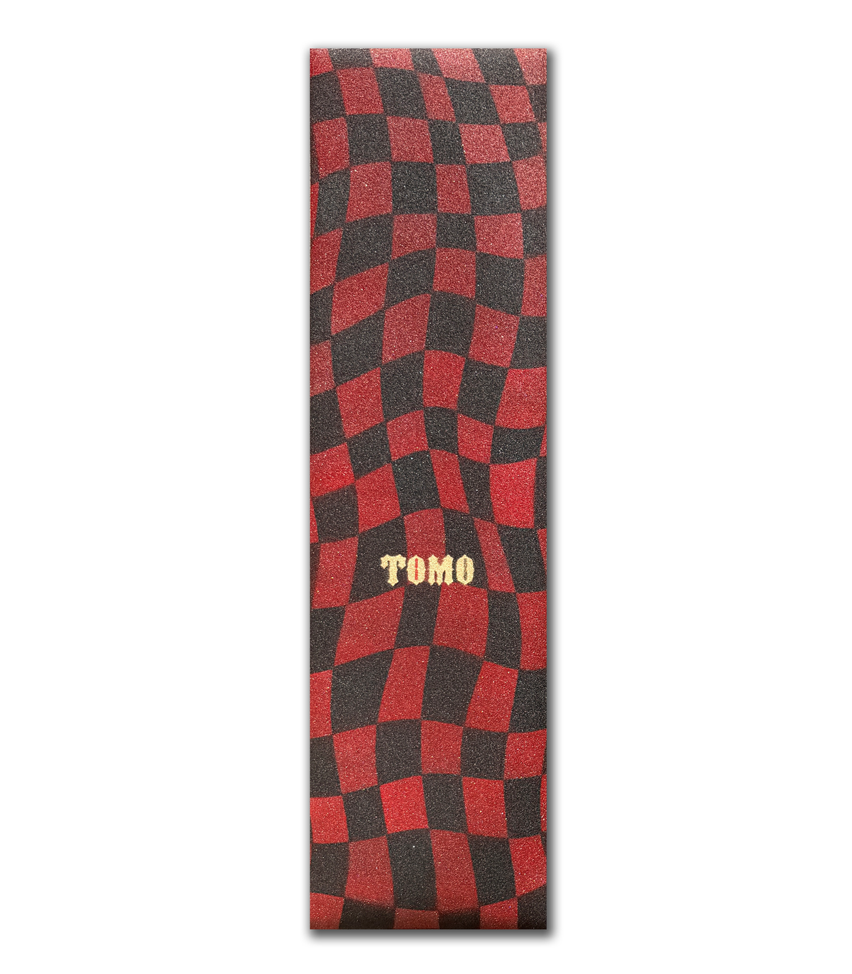 Tomo Checker - Red Graphic Griptape