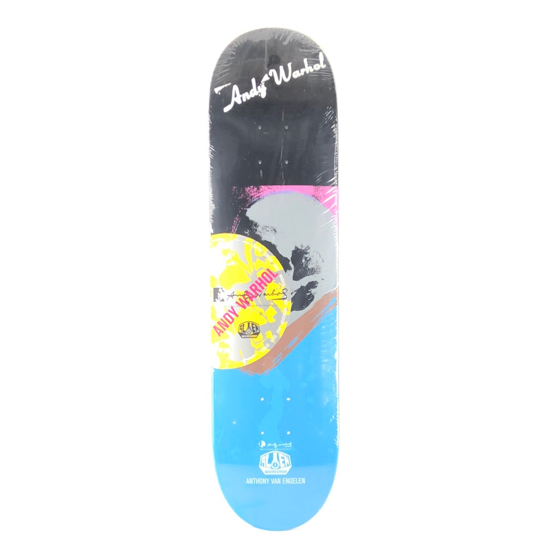 Alien Workshop Anthony Van Engelen Andy Warhol Blue Black Size 8" Skateboard Deck