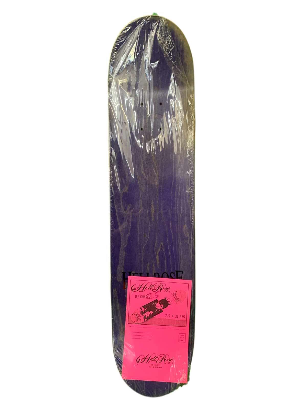 Hellrose DJ Chavez Portrait Green 2005 7.5" Classic Skateboard Deck