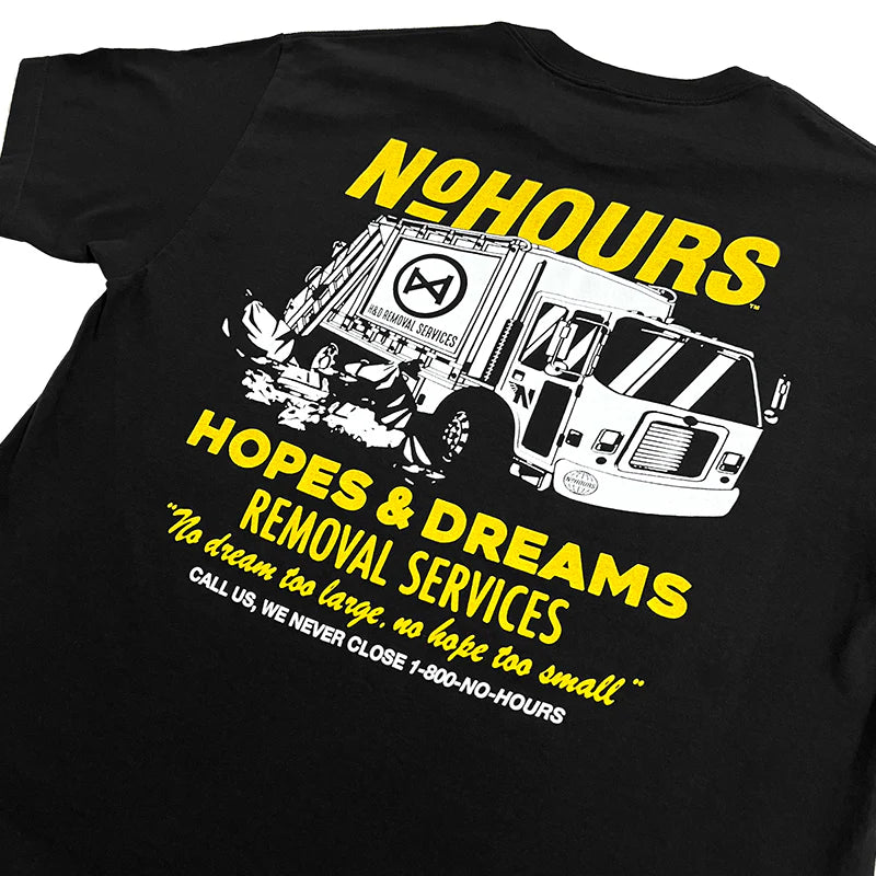 No Hours Dump Truck Black S/s Shirt