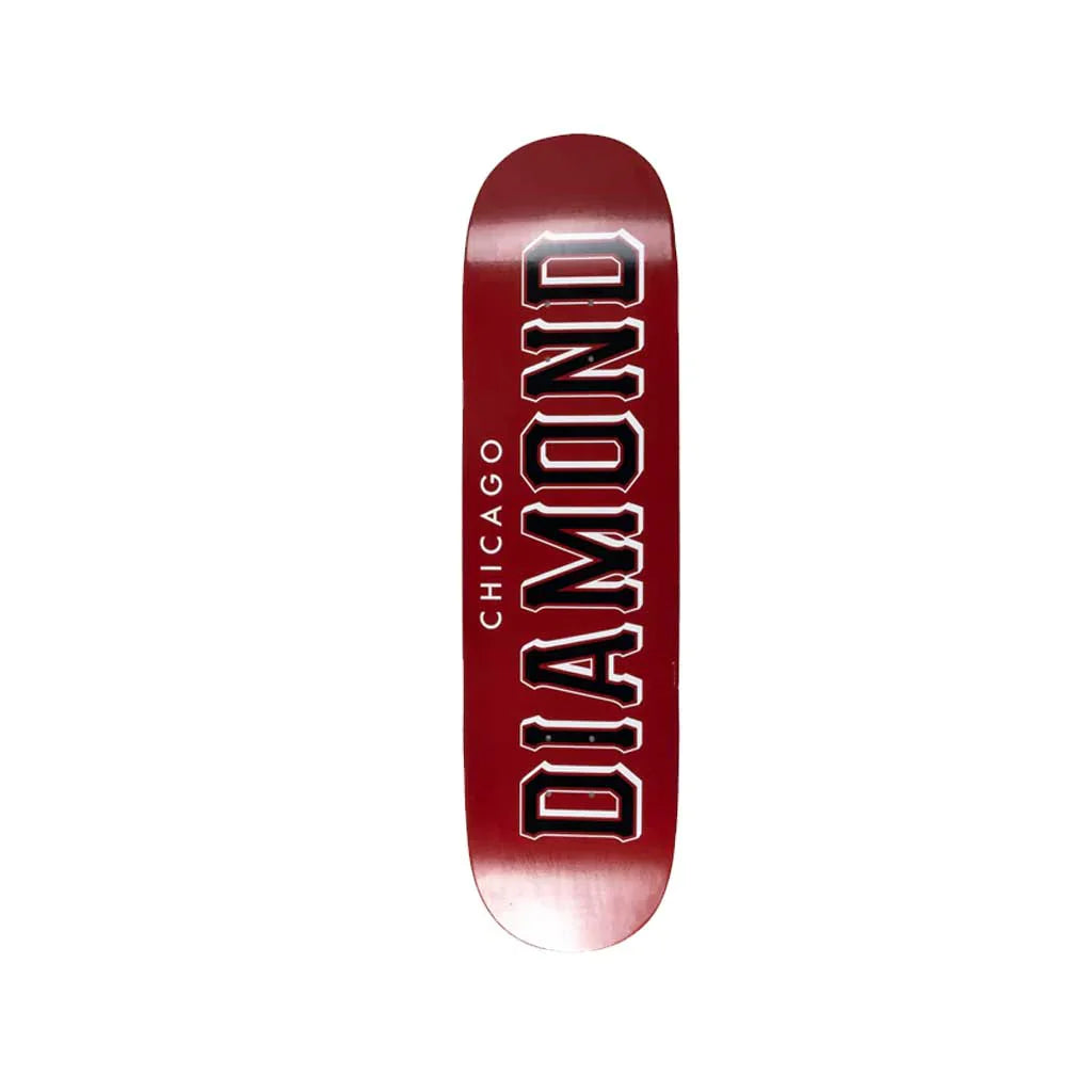 Diamond Chicago Home Team Red 8.25" Skateboard Deck