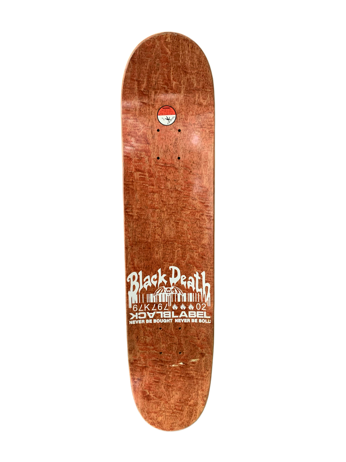 Black Label Gagne Black Death 7.5" Classic Skateboard Deck