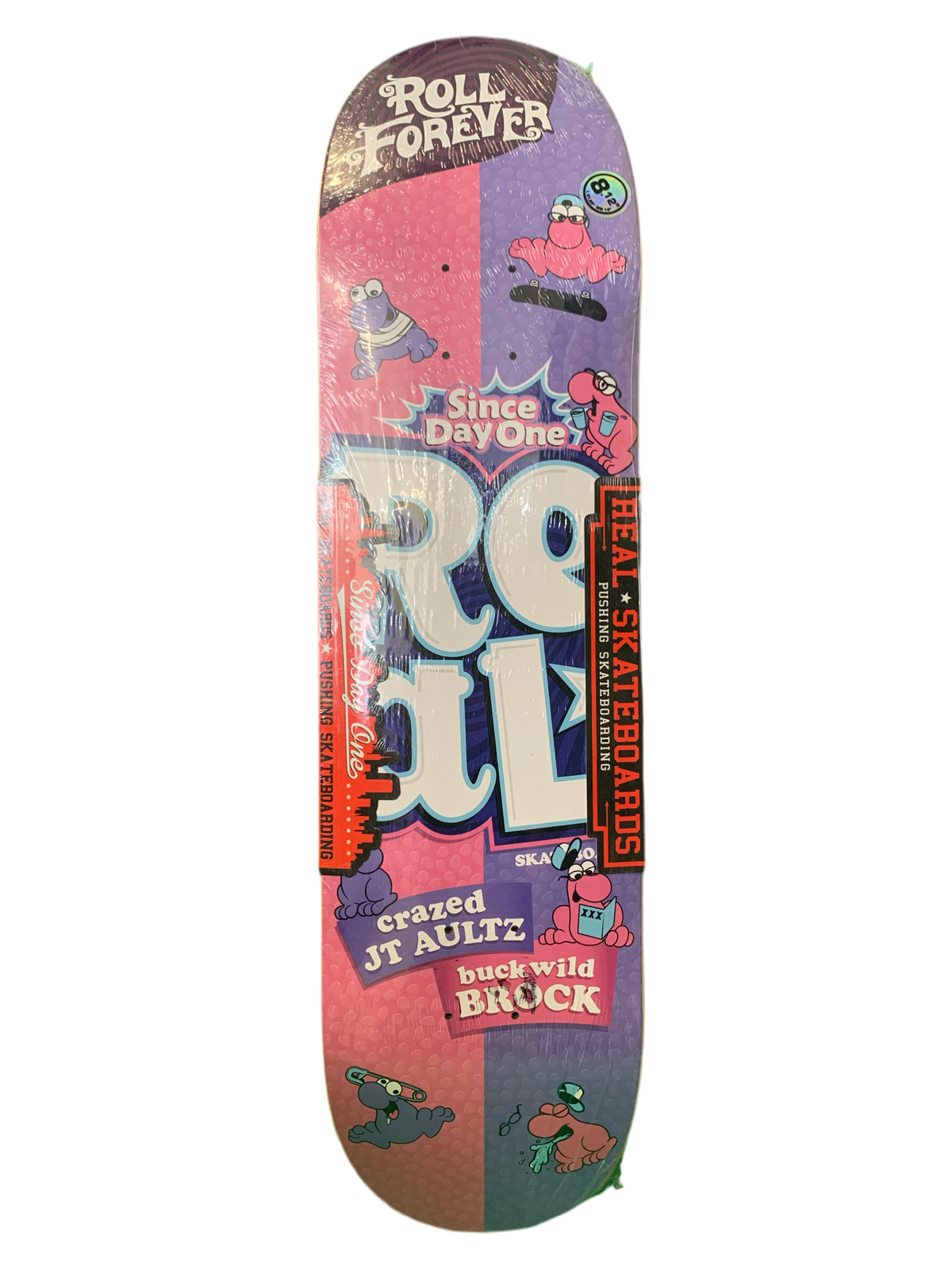 Real Brock/Aultz Double Dip Nerds 8.1" Classic Skateboard Deck