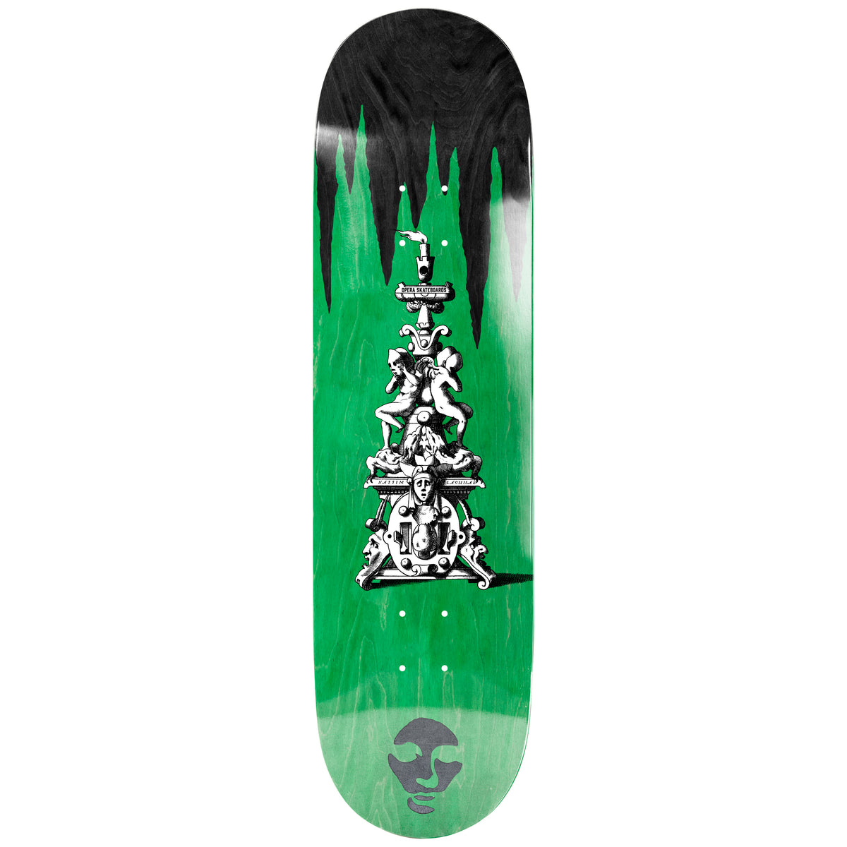 Opera Nassim Totem EX7 Green/Black 8.5" Skateboard Deck