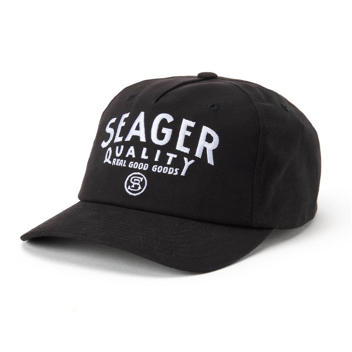 Seager Quality Black Snapback Hat