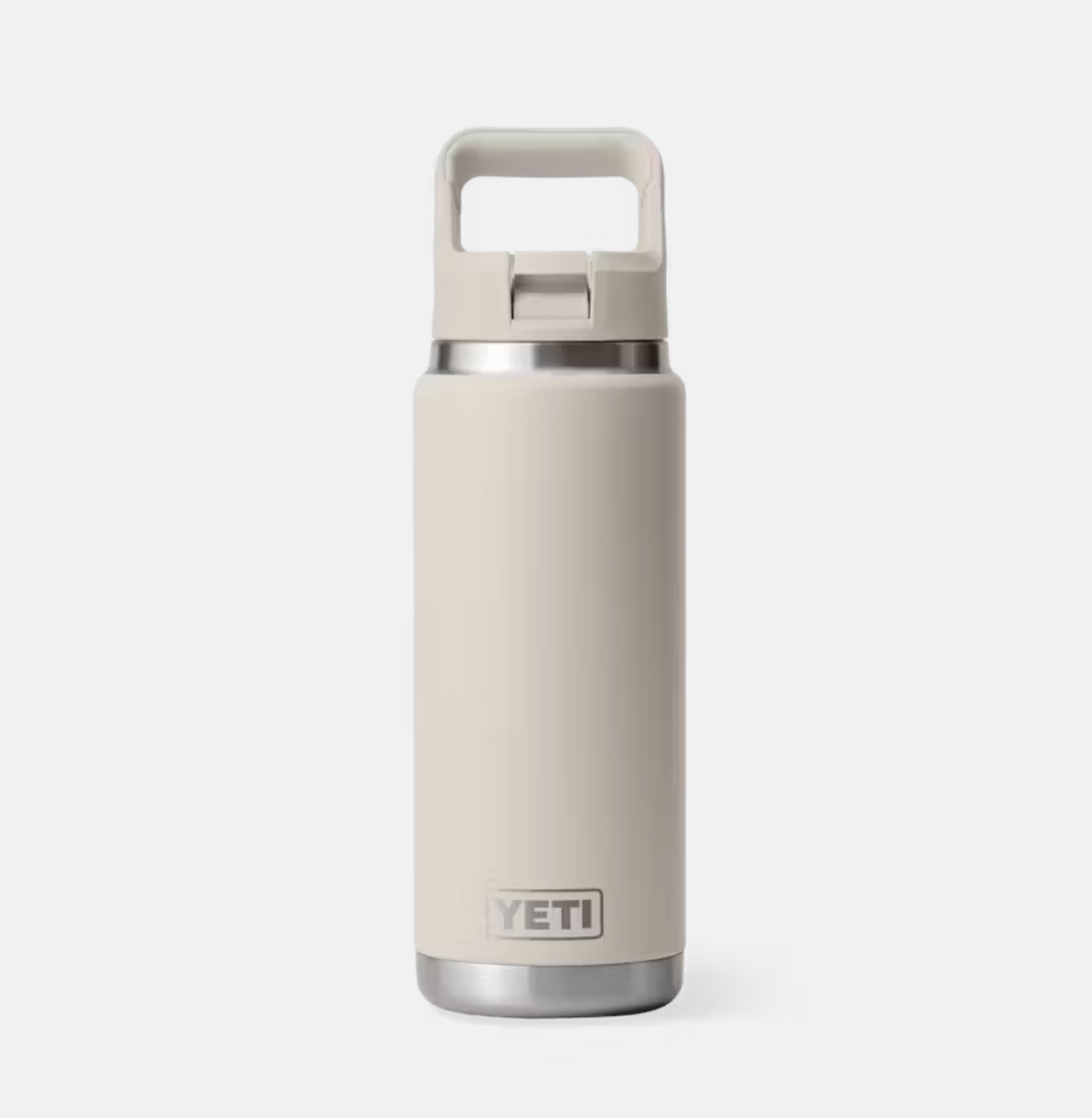 Yeti Rambler 26oz Cape Taupe Matching Straw Cap Water Bottle