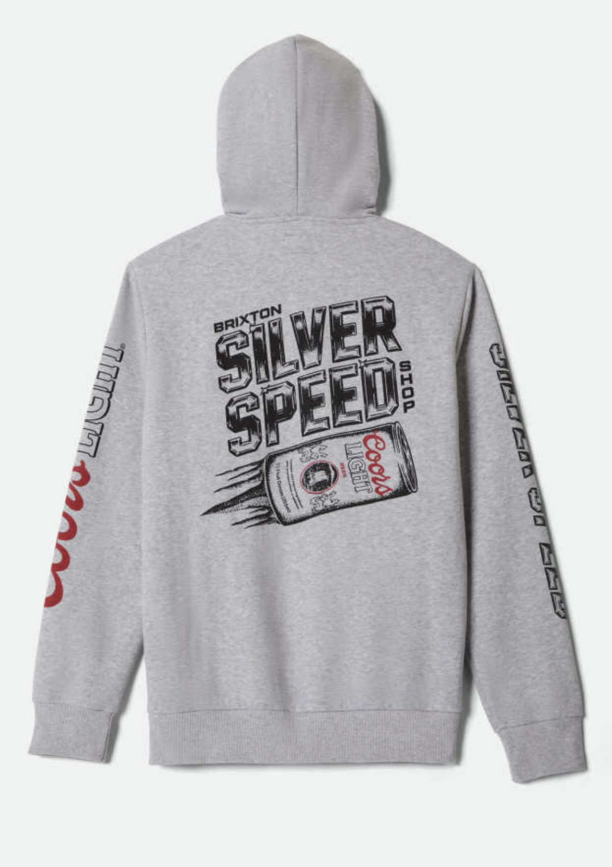Brixton X Coors Light Silver Speed Heather Grey Sweatshirt