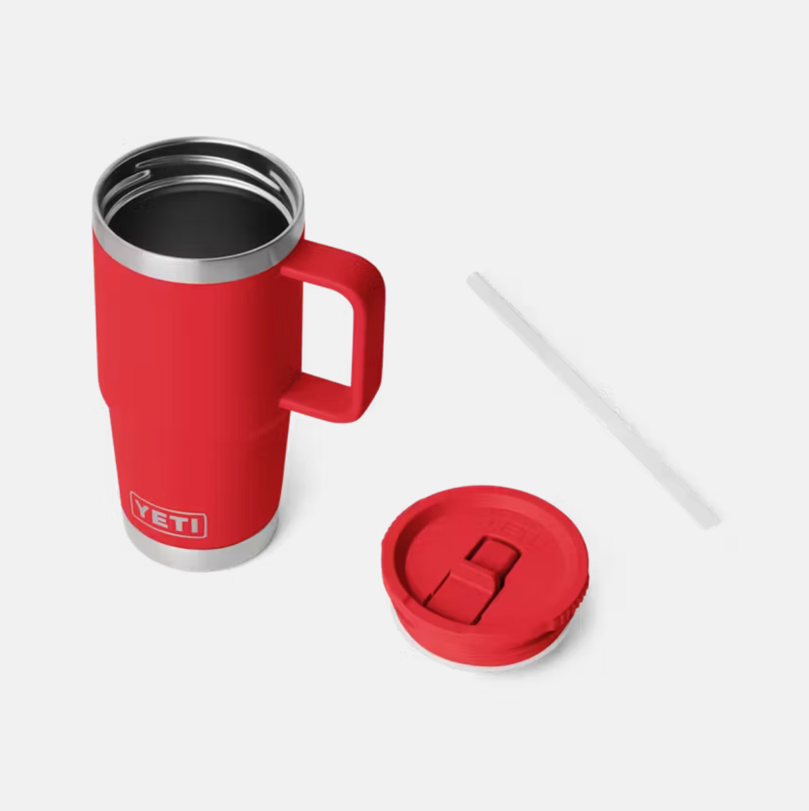 Yeti Rambler 20 oz Straw Travel Mug Rescue Red