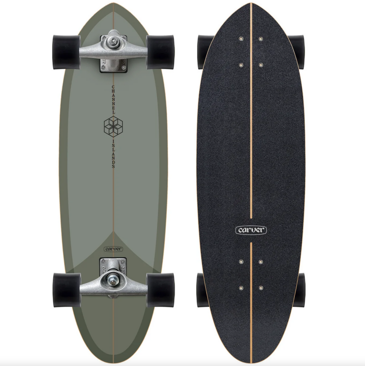 Carver CX Raw 32.5" Channel Islands Mid Sage Surfskate Complete (V5)