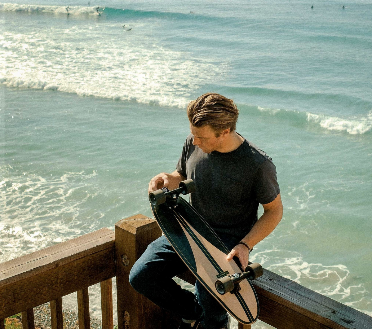 Carver C7 Coal Satin 32.5" Black Label Surfskate Complete (V5)