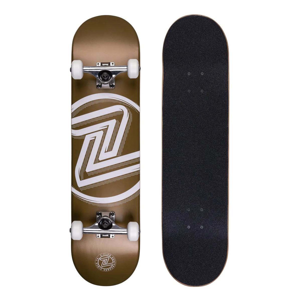 Z-Flex Logo Gold 7.8" Street Complete Skateboard