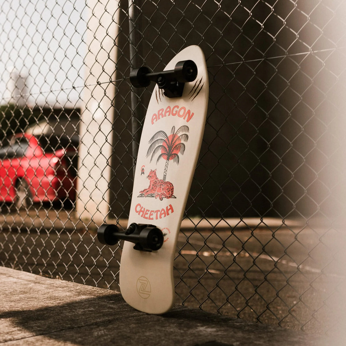 Z-Flex Aragon Cheetah 80's Frog Cruiser Complete Skateboard