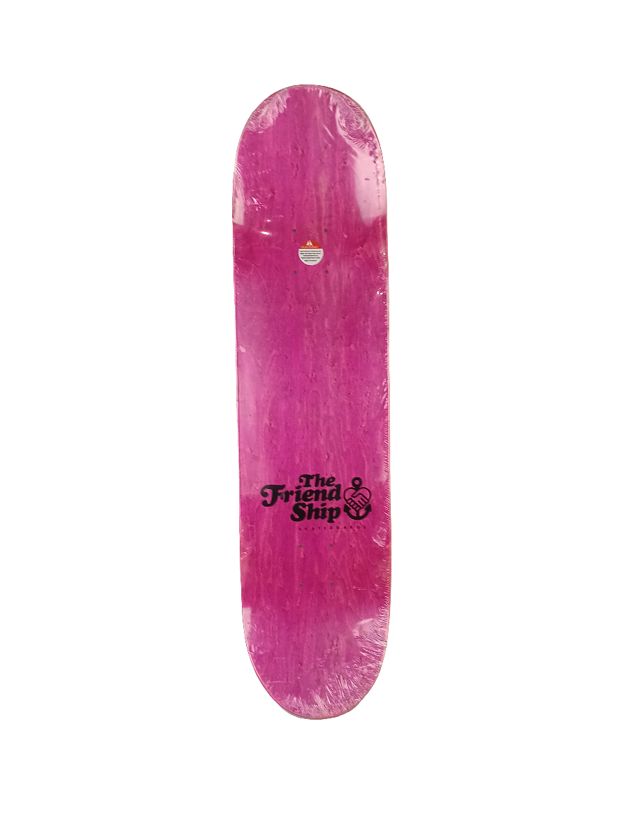 Friendship Jimmy Carlin Have You Seen Jim Pink Woodgrain Black Blue Size 8.25 Vintage NOS Deck