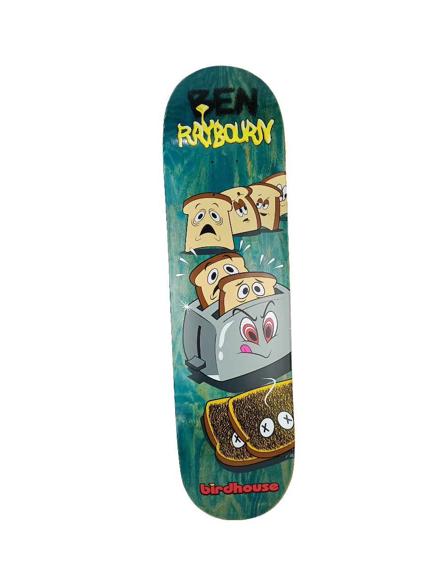 Birdhouse Ben Raybourn Burnt Toast Green 8.375" Skateboard Deck