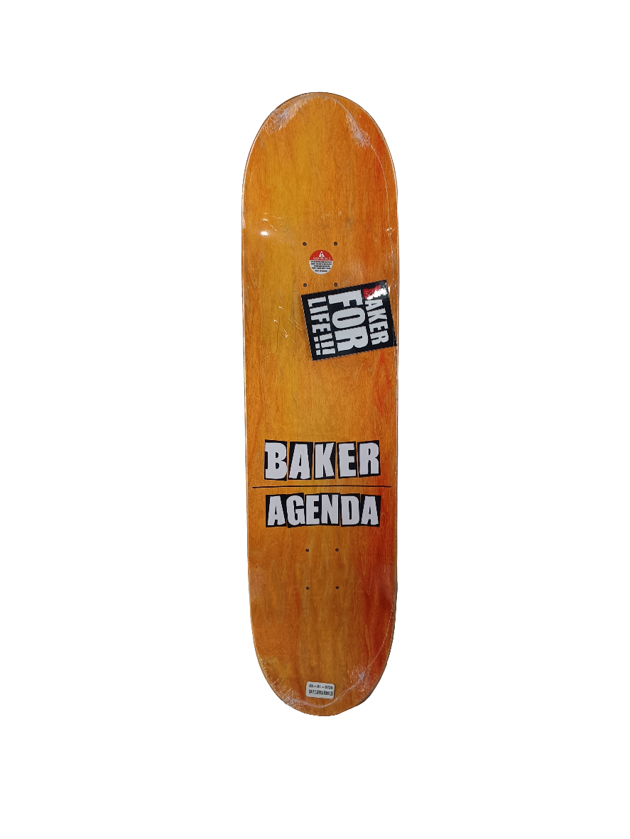 Baker X Agenda Miami Scarface Black White Size 8.25 Vintage NOS Deck