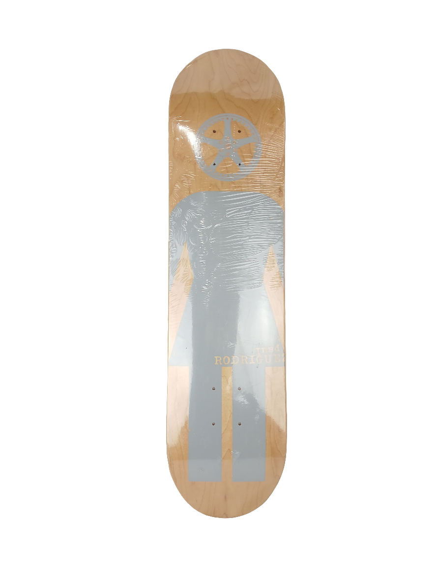 Girl Paul Rodriguez Icon Series Natural Woodgrain Grey Size 7.5" Vintage NOS Deck